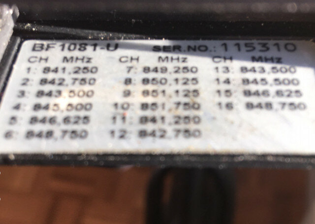 Micrófonos inalámbricos Sennheiser BF1080-U