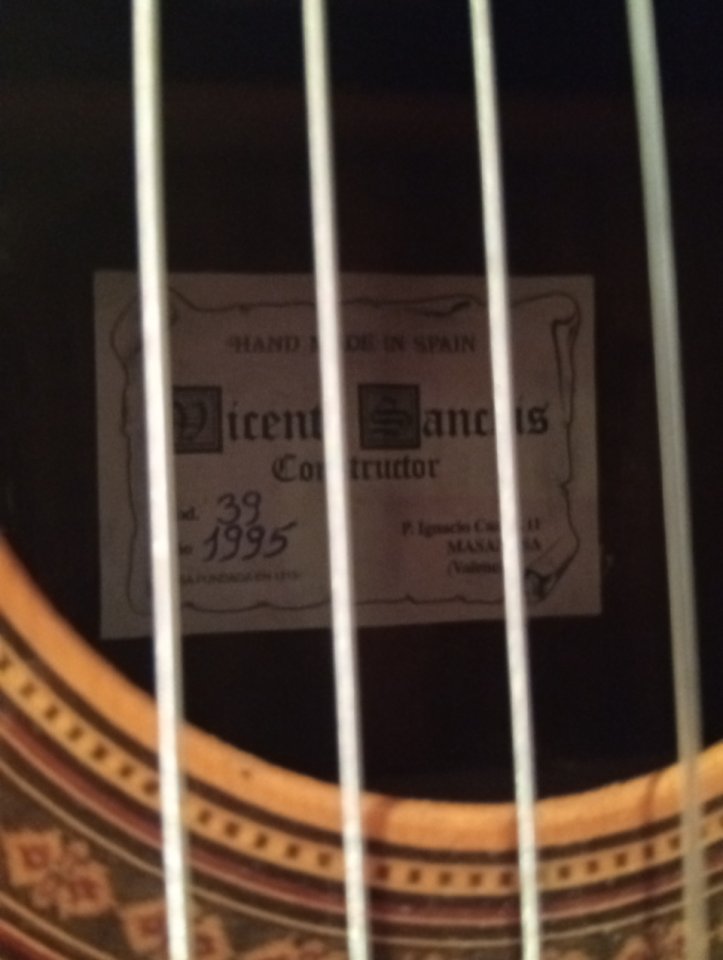 Guitarra clásica Vicente Sanchís mod.39 de segunda mano · Foto 3 de 6 · Valencia