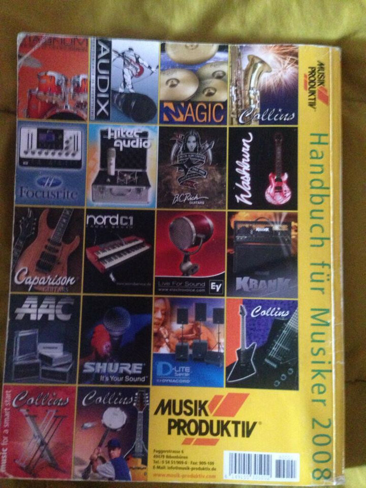 Catálogo Musik Produktiv Handbuch für Musiker