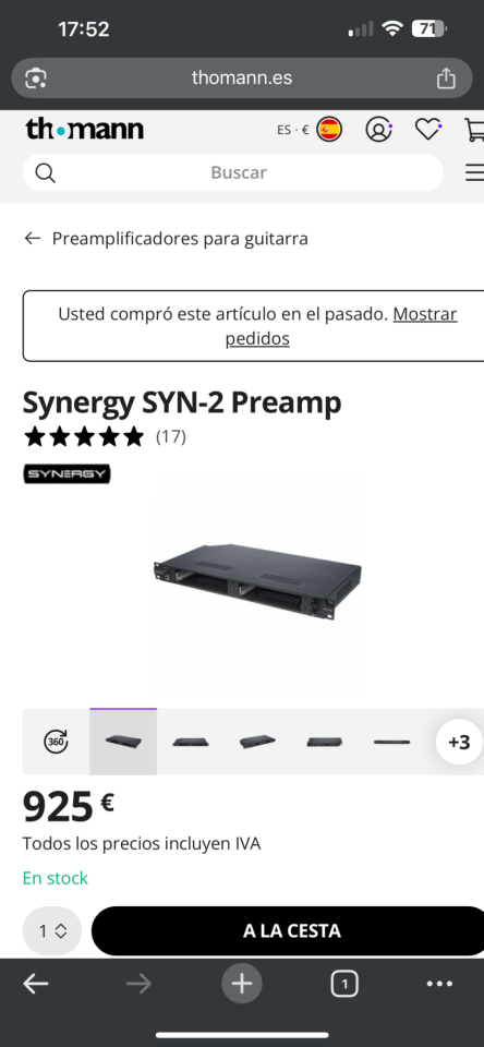 Synergy SYN-2 Preamp de segunda mano · Foto 3 de 5 · SC Tenerife · 950 €