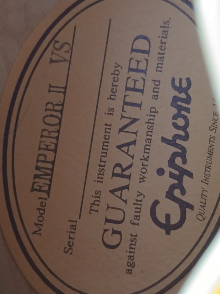 Epiphone Emperor II Joe Pass Corea de segunda mano · Foto 6 de 7 · Badajoz · 600 €
