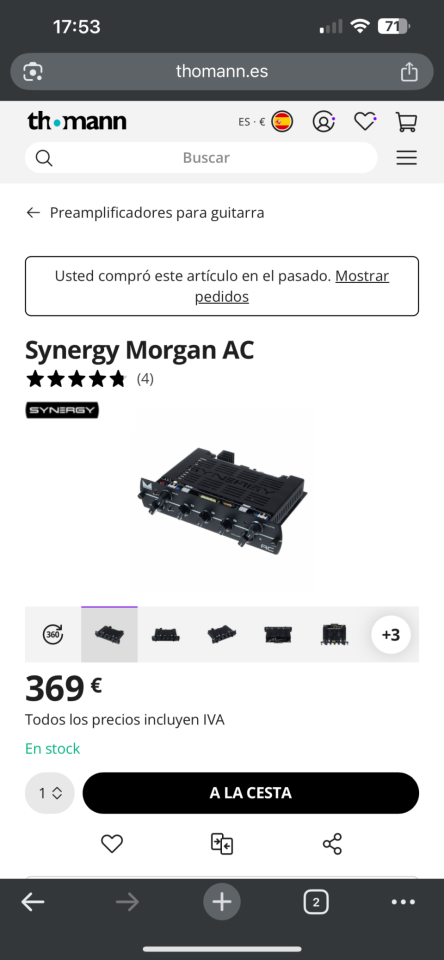 Synergy SYN-2 Preamp de segunda mano · Foto 5 de 5 · SC Tenerife · 950 €