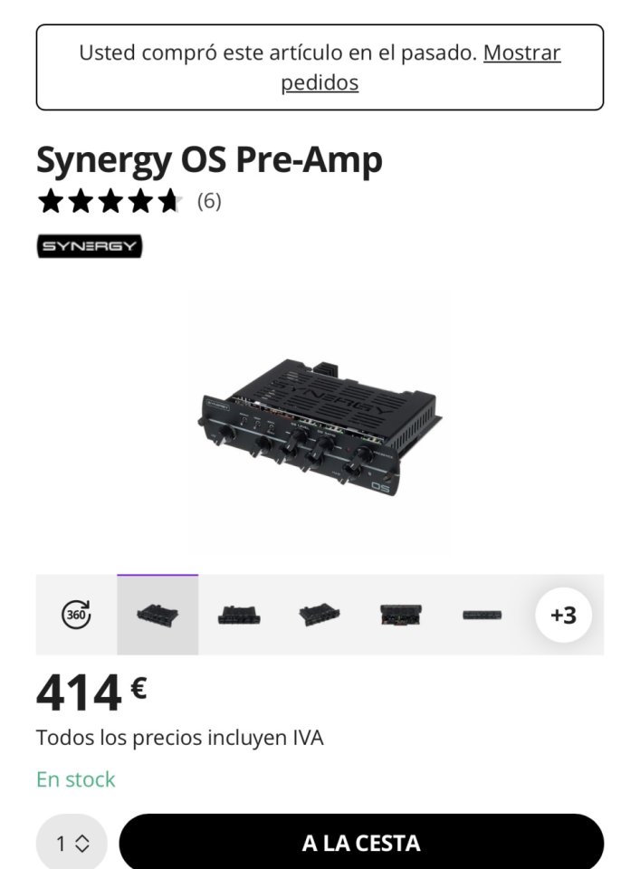 Synergy SYN-1 preamp de segunda mano · Foto 3 de 3 · SC Tenerife · 550 €