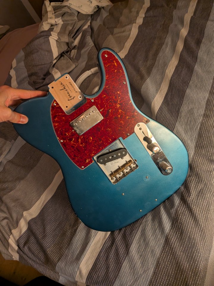 Cuerpo telecaster Franchin Guitars completo piezas top