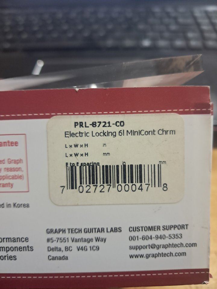 Clavijero Graph Tech PRL-8721-C0 RATIO 6L Locking