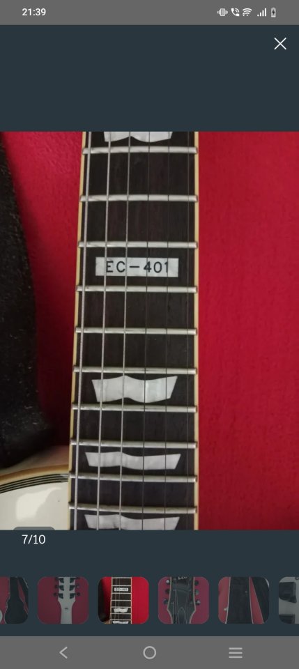 ESP LTD EC-401 Olympic White. Korea de segunda mano · Foto 7 de 10 · León · 799 €