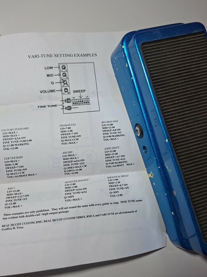 Real McCoy Custom 3 Wah