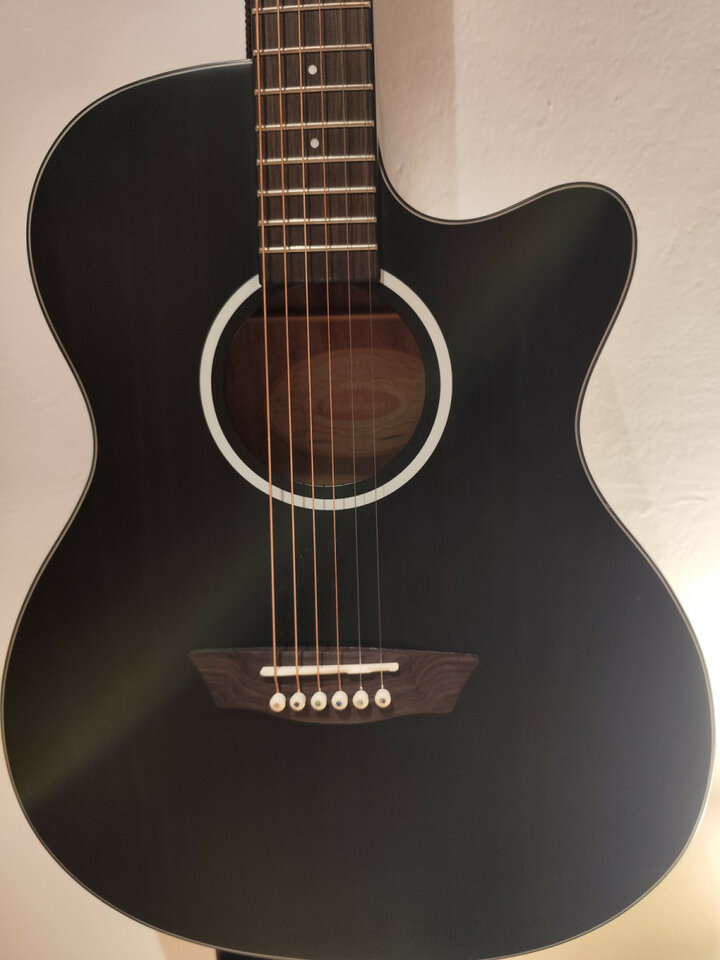 Guitarra electroacústica Washburn ea12 festival