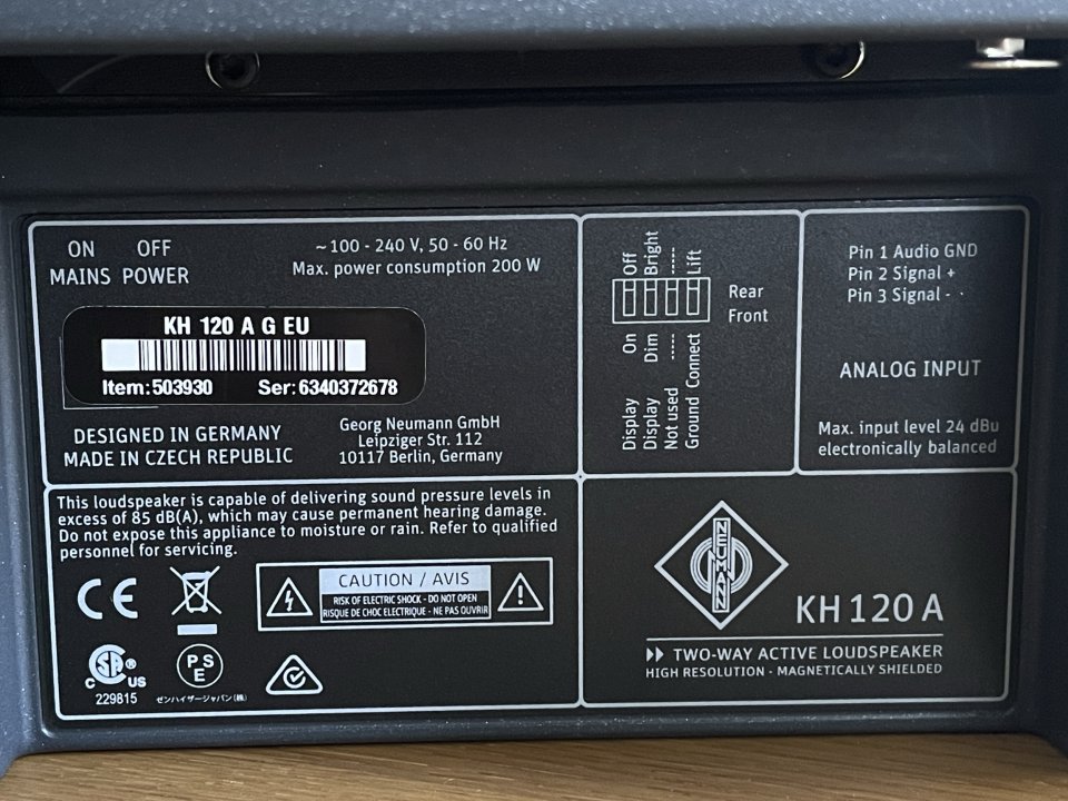Monitores Neumann KH 120A de segunda mano · Foto 6 de 6 · Sevilla · 850 €