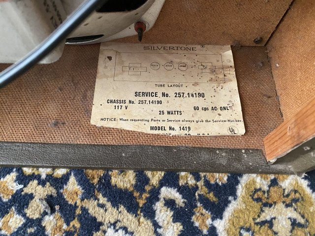 Amplificador Silvertone Sears XL 1419 Vintage 60's (VIDEOS) de segunda mano · Foto 4 de 5 · Madrid · 450 €