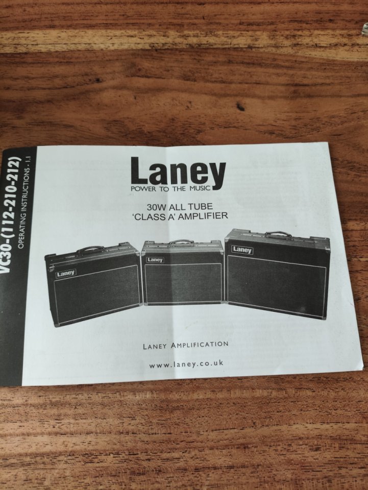 Laney VC30 made in England 1 / 12"