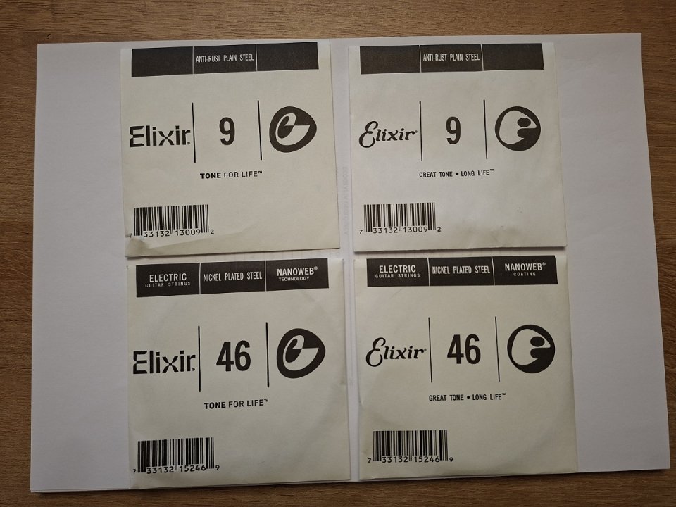 Cuerdas Elixir 9 y 46. de segunda mano · Foto 1 de 2 · Alicante · 7 €