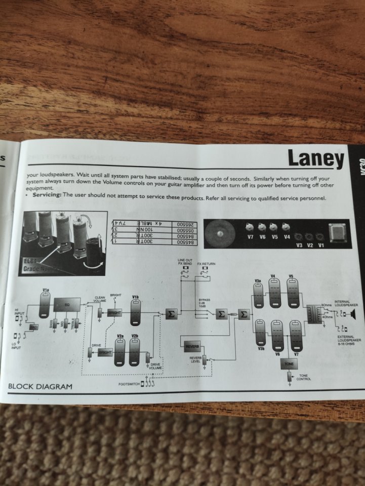Laney VC30 made in England 1 / 12"