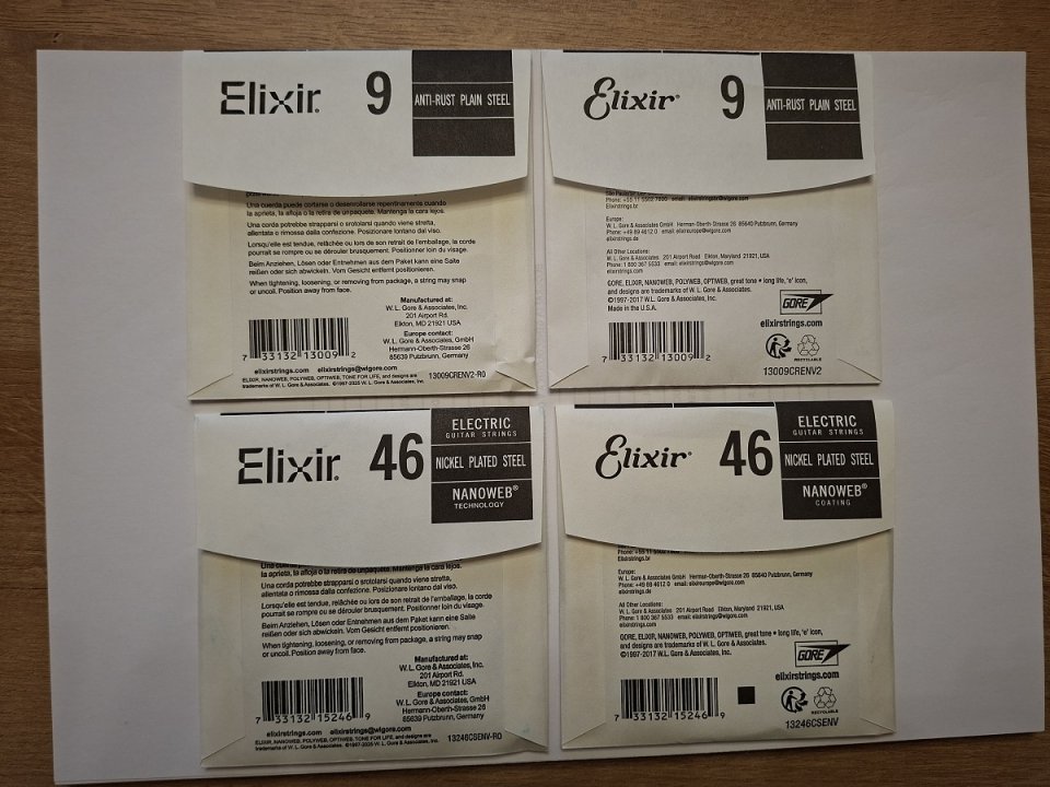Cuerdas Elixir 9 y 46. de segunda mano · Foto 2 de 2 · Alicante · 7 €