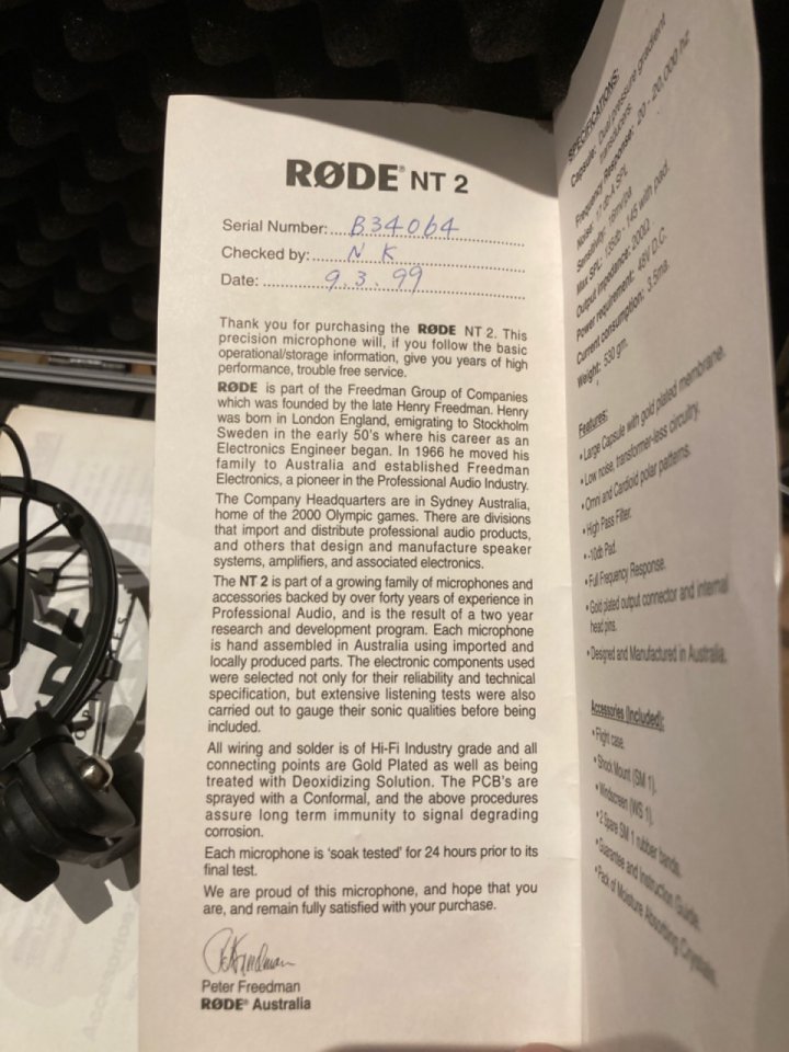 RODE NT2A pareja de micrófonos de segunda mano · Foto 3 de 4 · Tarragona · 850 €