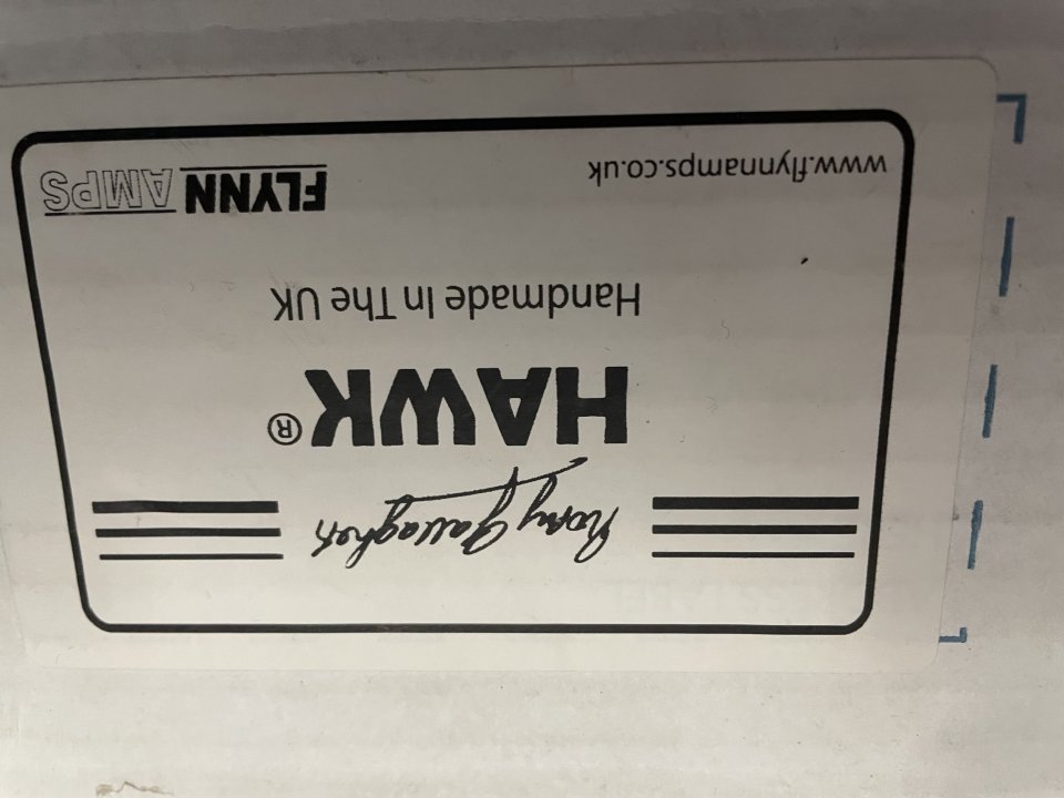 FLYNN AMPS HAWK Rory Gallagher Booster