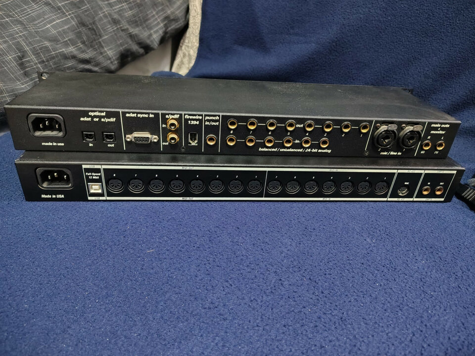 MOTU 828 FireWire & MOTU midi express XT