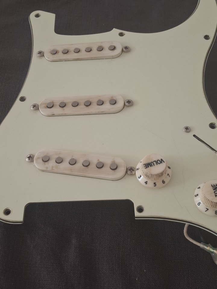Set pastillas stratocaster Cavalier 50s Tiger Strat calibrated set de segunda mano · Foto 1 de 6 · Madrid · 150 €