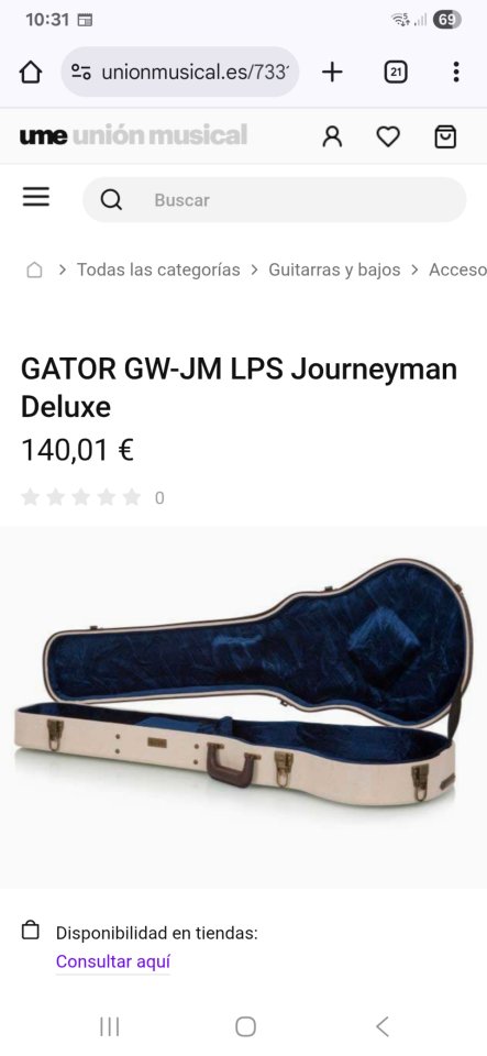 Estuche Gator Journeyman Les Paul