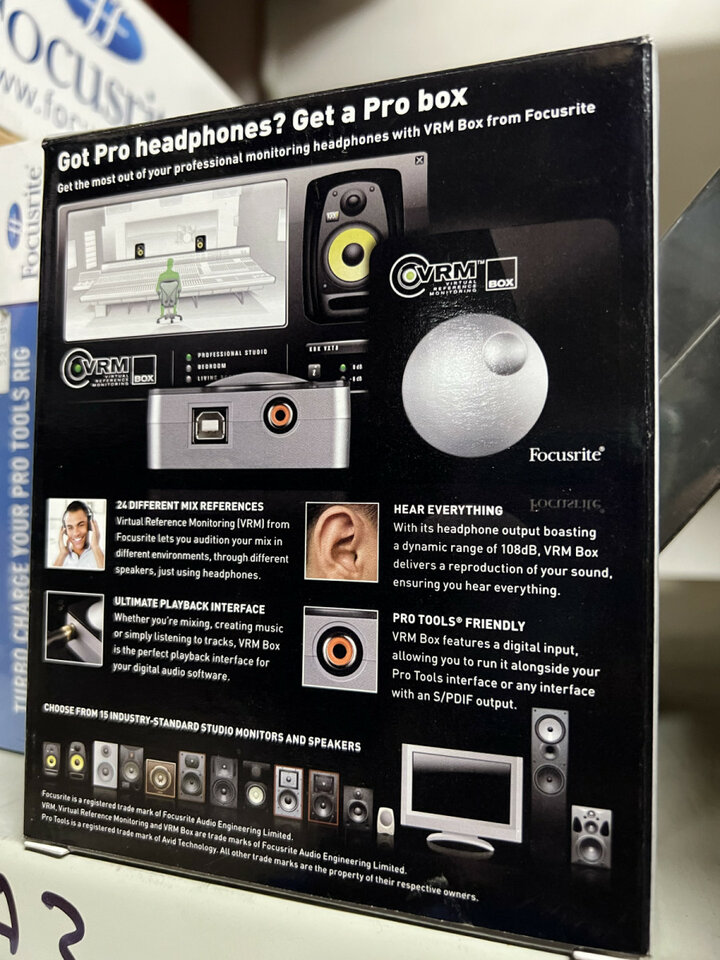 Focusrite VRM box interfaz USB/ auriculares control volumen, nuevo precintado