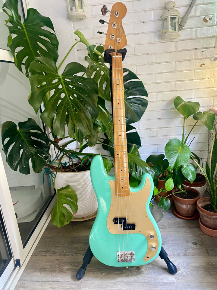 (RESERVADO) Fender precision Vintera 50 2019 seafoam green