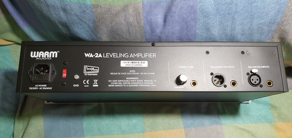 Warm Audio WA 2A Opto Compressor,  NUEVO (sin uso)