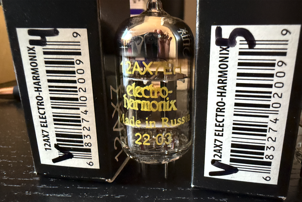 Lote 5 válvulas 12AX7/ECC83 NUEVAS Electro-Harmonix de segunda mano · Foto 9 de 10 · Málaga · 69 €