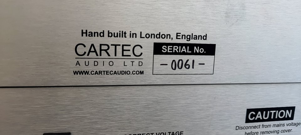 Pareja macheada de Cartec EQP1A. Números consecutivos! 0060/0061