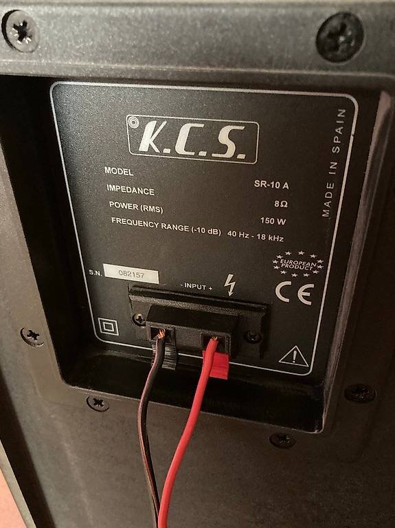 Altavoces KCS SR-10-A de segunda mano · Foto 6 de 7 · Madrid · 250 €