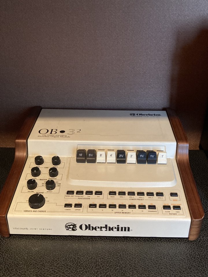 Oberheim OB3 Squared Drawbar Organ Module