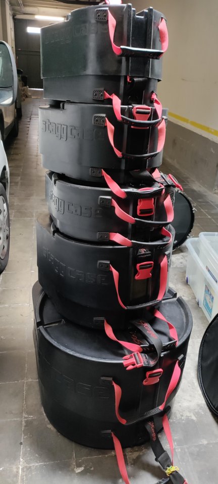 Bateria Sonor Sclass + fundas rígidas de segunda mano · Foto 9 de 10 · Barcelona · 1030 €