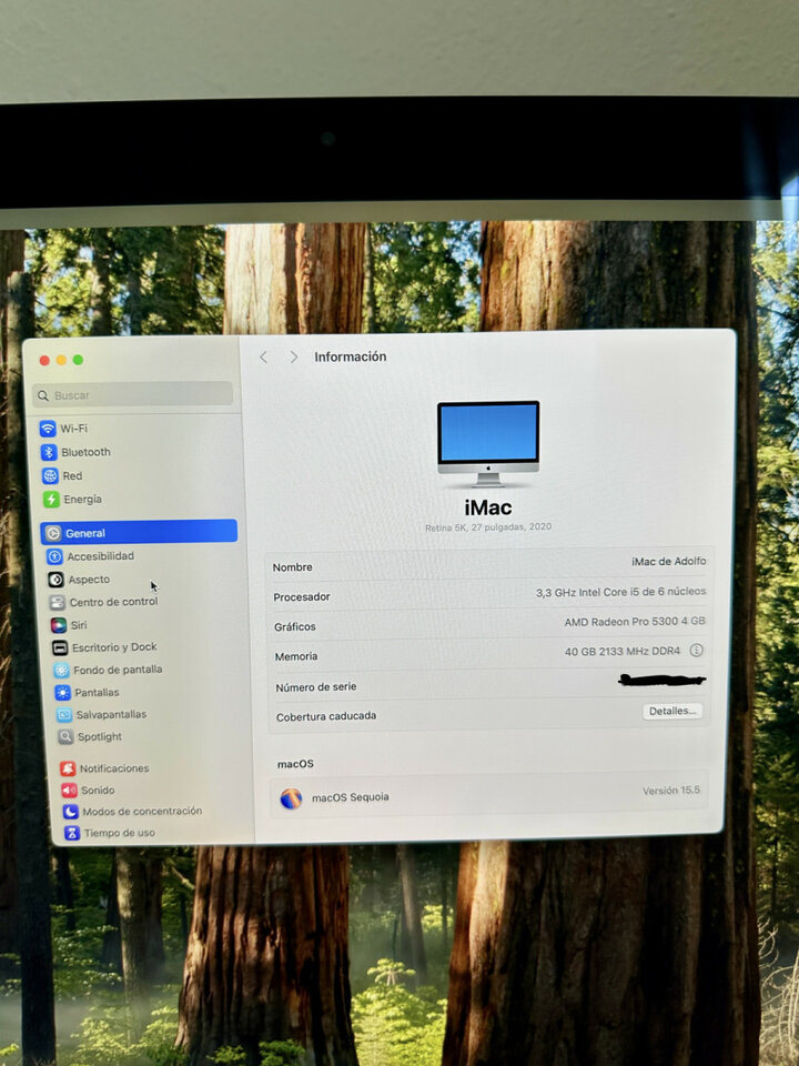 Apple Imac 27" 5K como nuevo