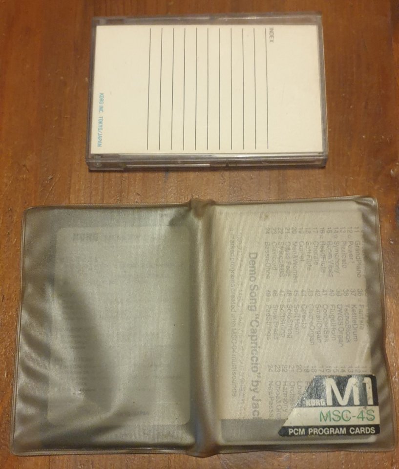 Tarjetas Korg M1 MPC-00P y MSC-4S