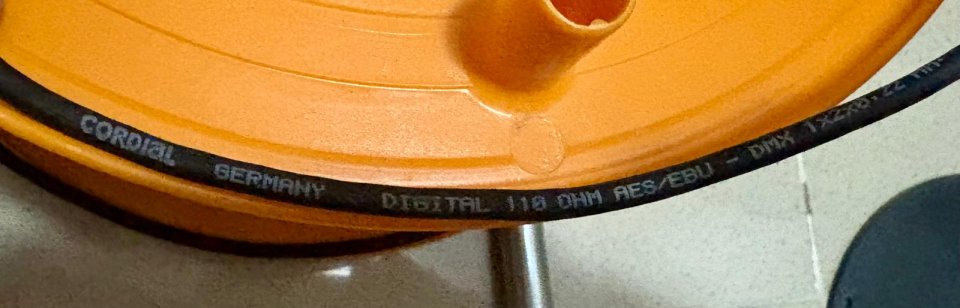 3 bobinas de cable Cordial digital Aes/Ebu 110 ohmios 75€ por bobina de segunda mano · Foto 4 de 5 · Madrid · 75 €