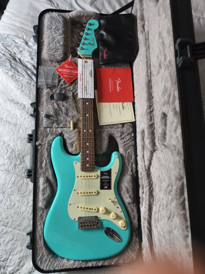 Fender Stratocaster American Professional II – Edición Limitada – Seafoam Green