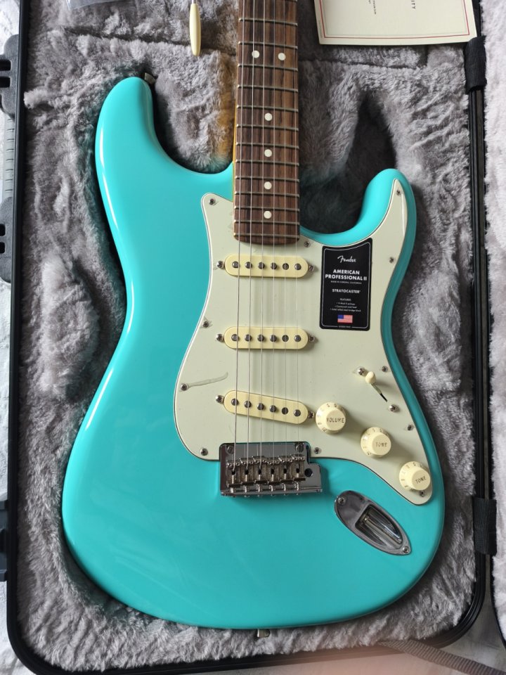 Fender Stratocaster American Professional II – Edición Limitada – Seafoam Green
