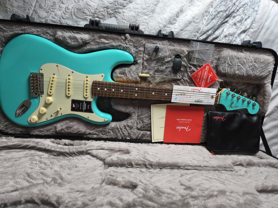 Fender Stratocaster American Professional II – Edición Limitada – Seafoam Green