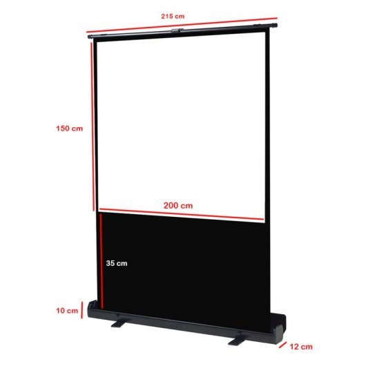 Pantalla proyección suelo tipo fuelle portatil 100 pulgadas Phoenix de segunda mano · Foto 6 de 8 · Lugo · 195 €