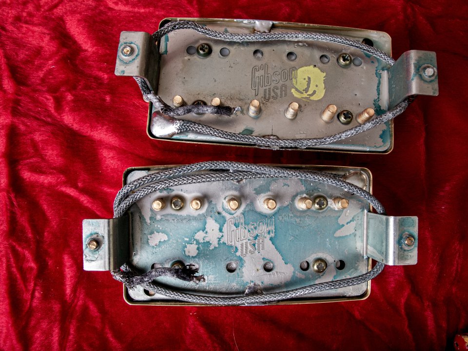 Pastillas Gibson 490R/498T Pickup Set, Gold