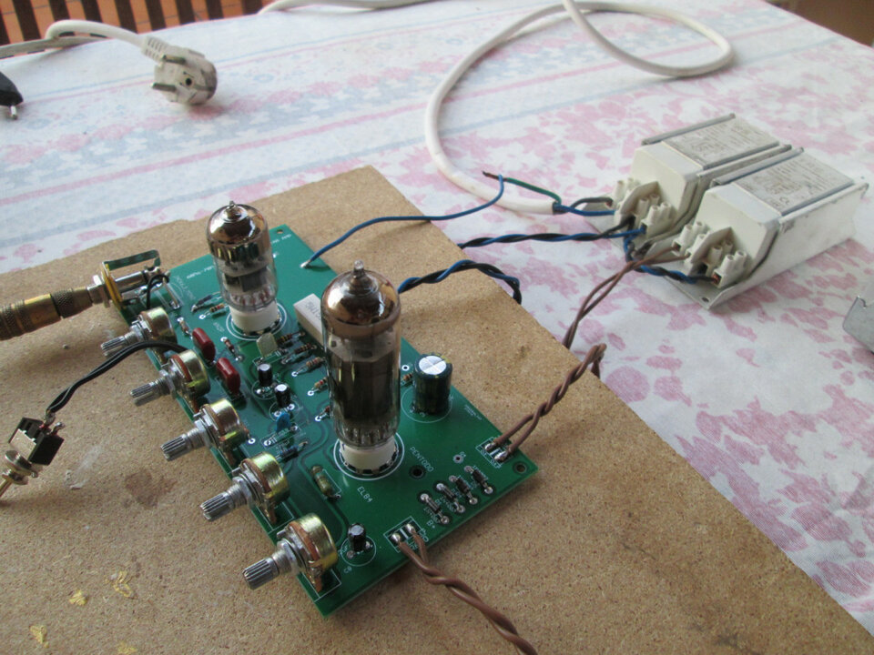 Placa electronica para fabricar amplificador guitarra a valvulas