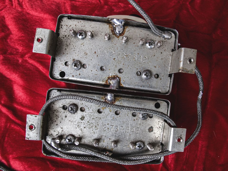 Pastillas Gibson PAT NO 2.737.842 set de 2 humbucker vintage.