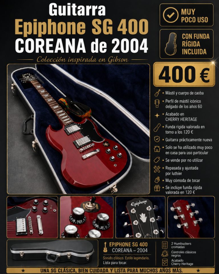 Epiphone SG 400 Coreana de segunda mano · Foto 1 de 8 · Sevilla · 400 €