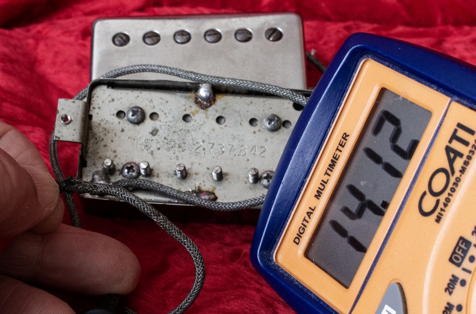 Pastillas Gibson PAT NO 2.737.842 set de 2 humbucker vintage.