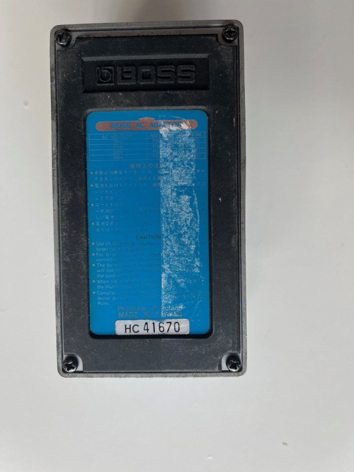 Boss Super Chorus  CH-1 año 1991  Blue label