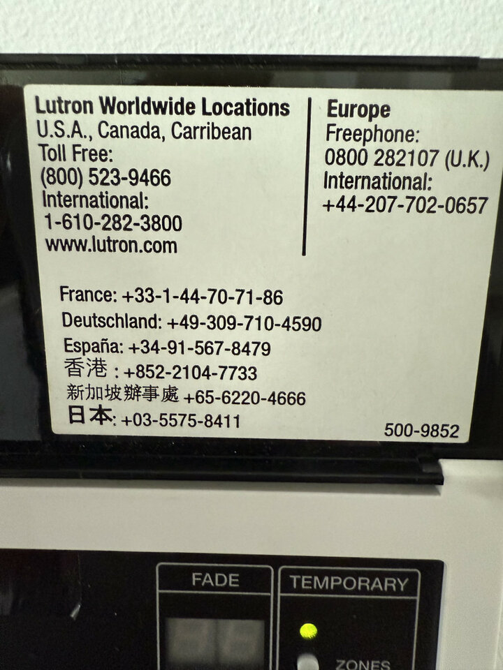 Lutron Gráfic  Eye regulador iluminación