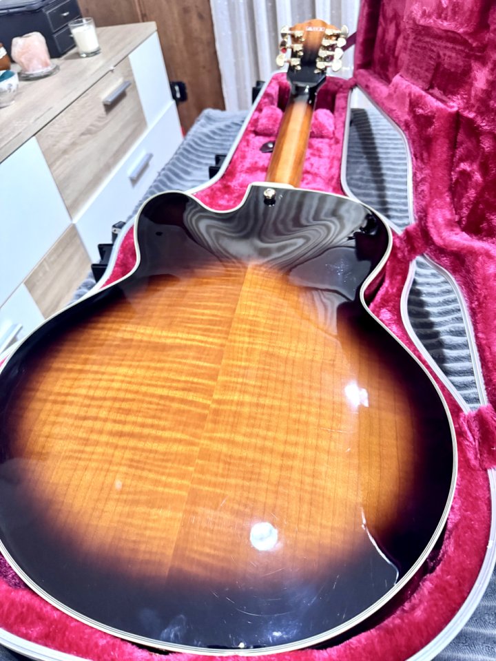 Ibanez afj957 7 string archtop