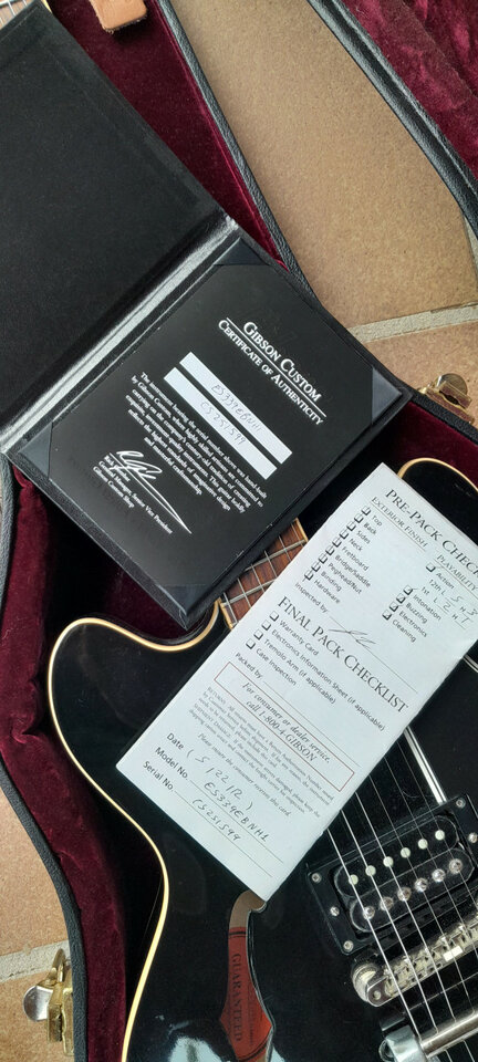 Gibson 339 custom shop con T Tops del 75