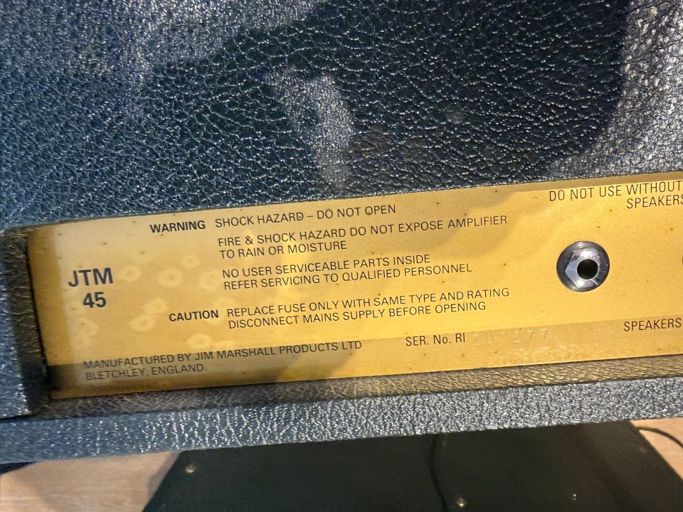 Marshall jtm45 de segunda mano · Foto 5 de 7 · Madrid · 1350 €