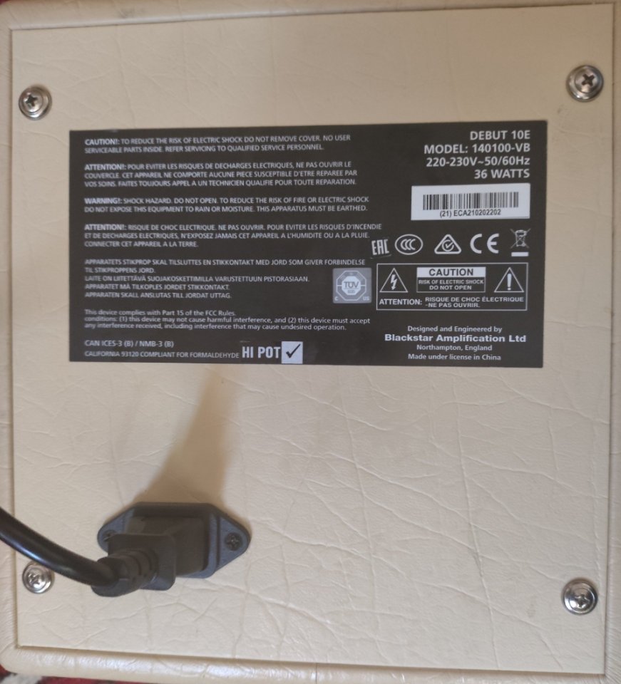 Amplificador Blackstar Debut 10E