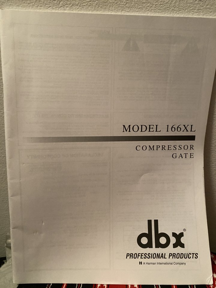 Se vende dbx 166XL Compressor / Limiter / Gate de segunda mano · Foto 10 de 10 · Madrid · 115 €
